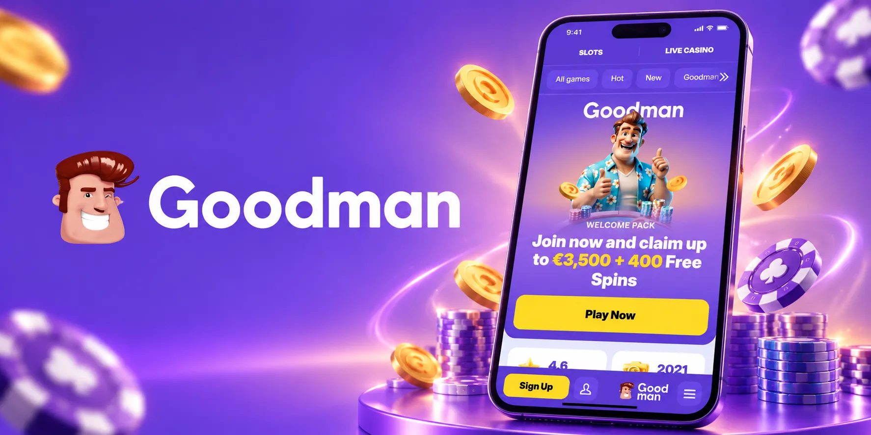 Goodman Casino App-Screenshot